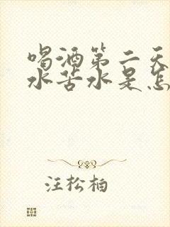 喝酒第二天吐黄水苦水是怎么回事