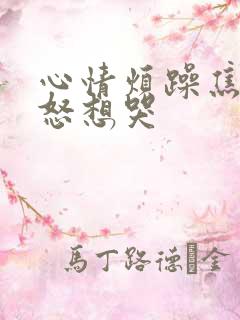 心情烦躁焦虑易怒想哭