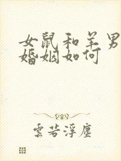 女鼠和羊男相配婚姻如何