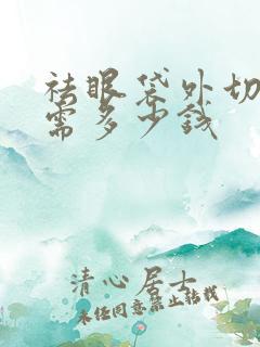 祛眼袋外切手术需多少钱