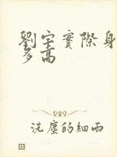 刘宇实际身高是多高