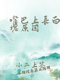 嘴巴上长白色斑块原因