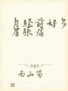 月经前好多天乳房胀痛