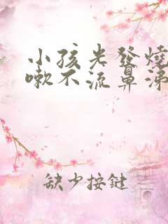 小孩光发烧不咳嗽不流鼻涕怎么回事