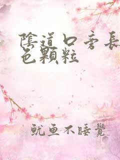 阴道口旁长了白色颗粒