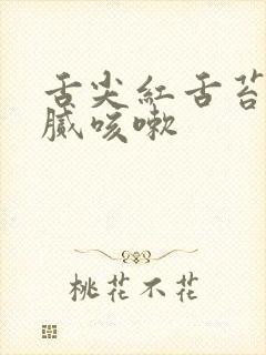 舌尖红舌苔白厚腻咳嗽