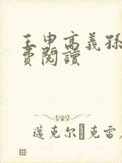 王申高义孙倩免费阅读