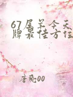 67属羊今天打牌最佳方位