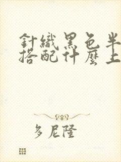 针织黑色半身裙搭配什么上衣