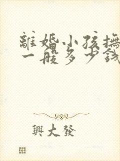 离婚小孩抚养费一般多少钱一个月