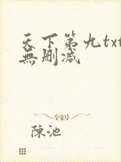 天下第九txt无删减