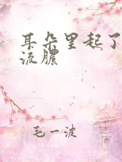 耳朵里起了个包流脓