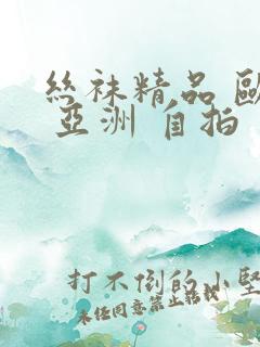 丝袜精品 欧美 亚洲 自拍