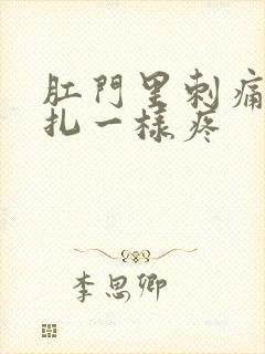 肛门里刺痛像针扎一样疼