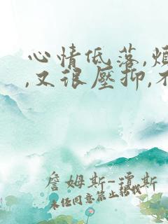 心情低落,烦躁,又很压抑,不想说话