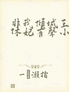 非我倾城王爷要休妃有声小说