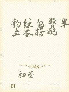 豹纹包臀半身裙上衣搭配