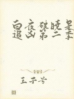 白夜破晓是白夜追凶第二季吗