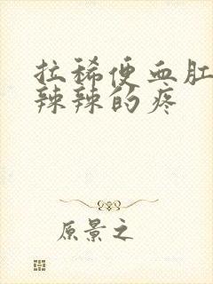 拉稀便血肛门火辣辣的疼