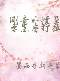 刚意外怀孕不想要怎么打掉