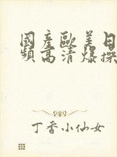 国产欧美日韩视频高清爆操熟女