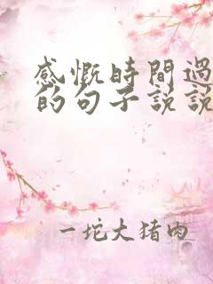 感慨时间过得快的句子说说心情