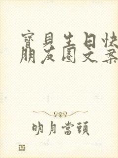 宝贝生日快乐的朋友圈文案