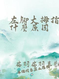 左脚大拇指麻是什么原因