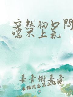 突然胸口闷闷的喘不上气