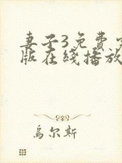 妻子3免费完整版在线播放电视剧