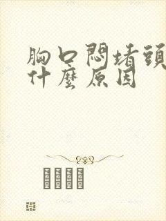 胸口闷堵头晕是什么原因