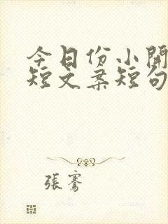 今日份小开心简短文案短句