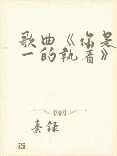 歌曲《你是我唯一的执着》原唱视频