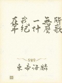 在我一无所有的年纪什么歌