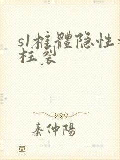 s1椎体隐性脊柱裂