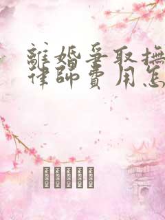 离婚争取抚养权律师费用怎么收取