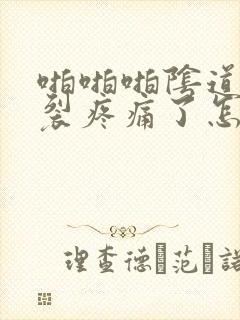 啪啪啪阴道口撕裂疼痛了怎么办