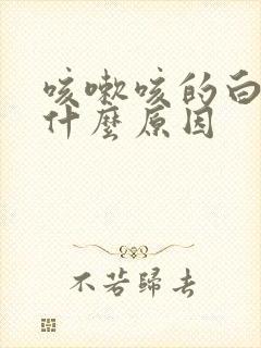 咳嗽咳的白痰是什么原因