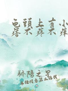 龟头上有小红疙瘩不疼不痒是怎么回事