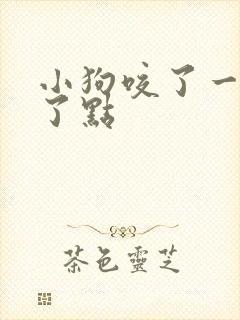 小狗咬了一下破了点