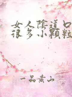 女人阴道口起了很多小颗粒