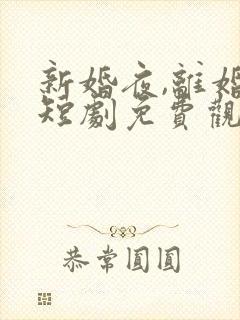 新婚夜,离婚时短剧免费观看全集完整篇