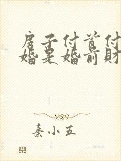 房子付首付后结婚是婚前财产吗