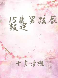 15岁男孩厌学叛逆