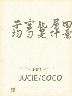 子宫肌层回声欠均匀是什意思