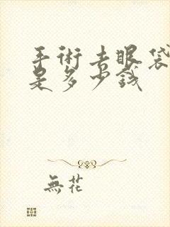 手术去眼袋费用是多少钱