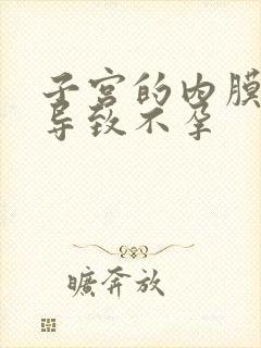 子宫的内膜薄会导致不孕