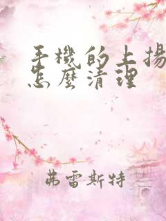 手机的上扬声器怎么清理