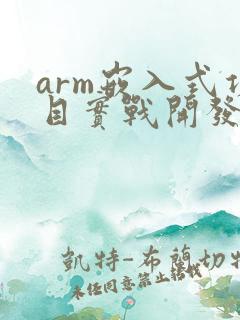 arm嵌入式项目实战开发
