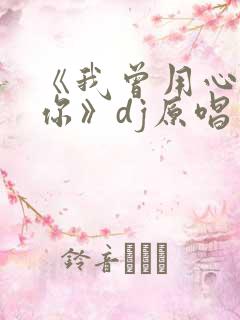 《我曾用心爱着你》dj原唱